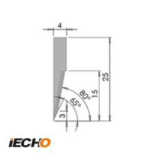 IECHO - E22 - Tungsten steel Blade 0.63mm